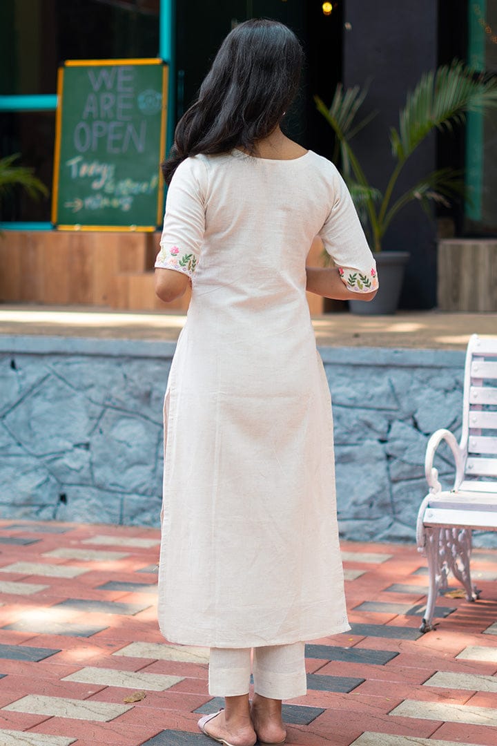 White Trendy Cotton Flex Kurti For Women
